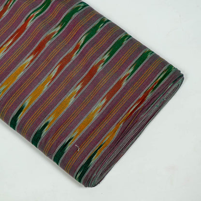 Multicolor Stripe Design Cotton Handloom Ikat | SKU: I-829