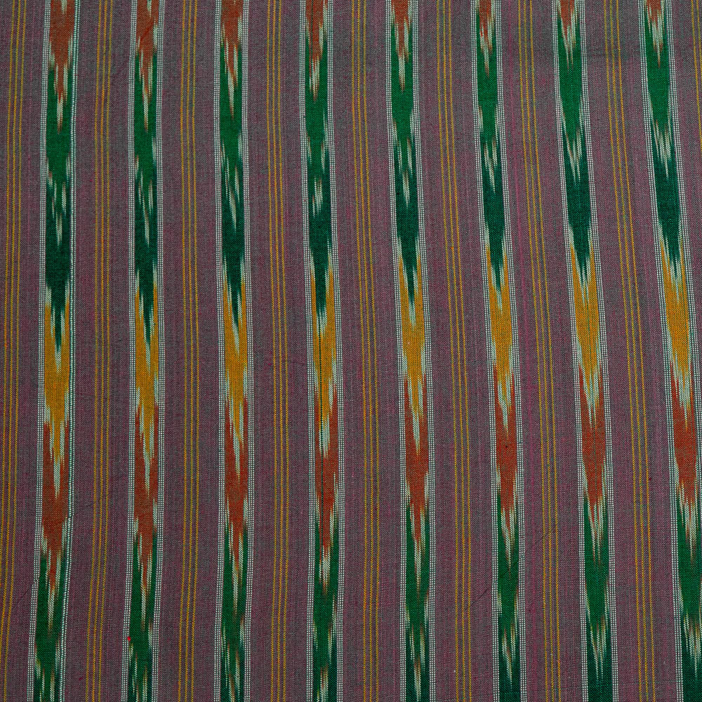 Multicolor Stripe Design Cotton Handloom Ikat (SKU: I-829)
