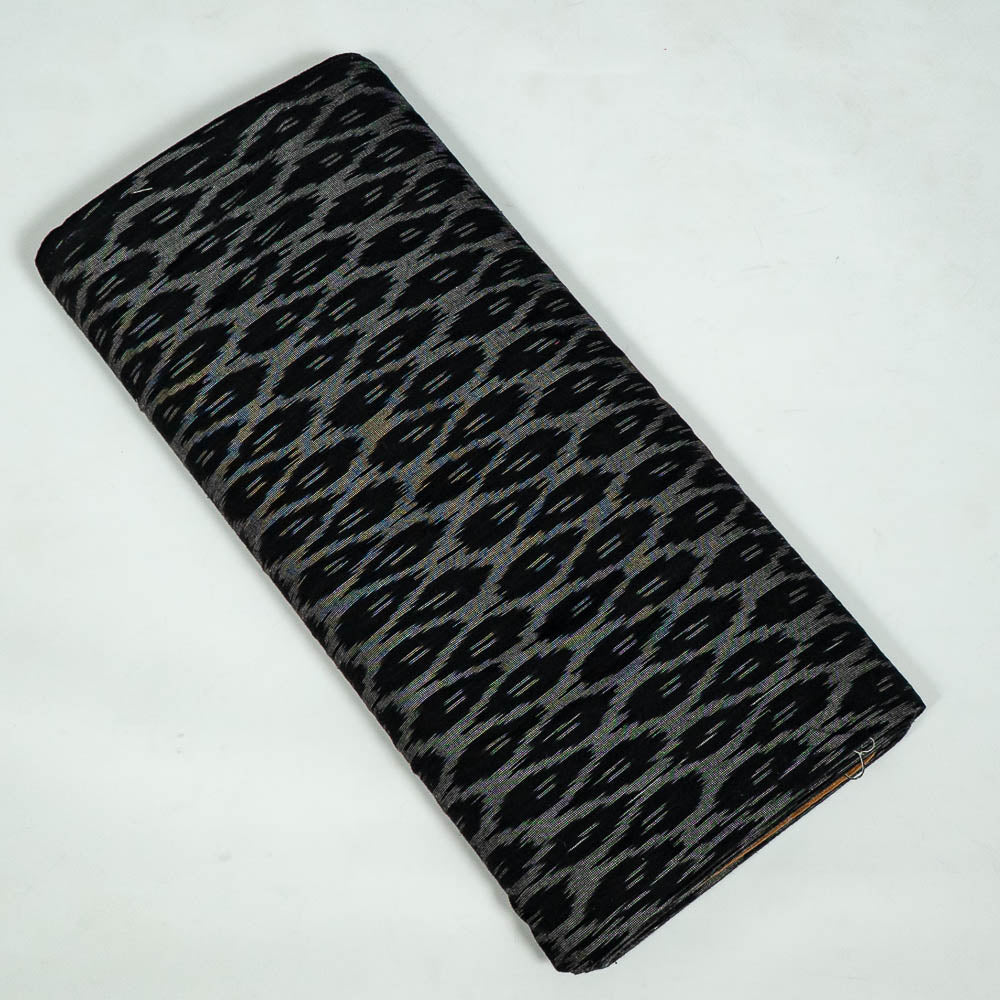 Grey & Black Cotton Handloom Ikat (SKU: I-841)
