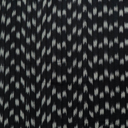 Black & White Cotton Handloom Ikat | SKU: I-849