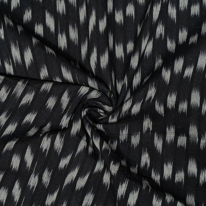 Black & White Cotton Handloom Ikat | SKU: I-849