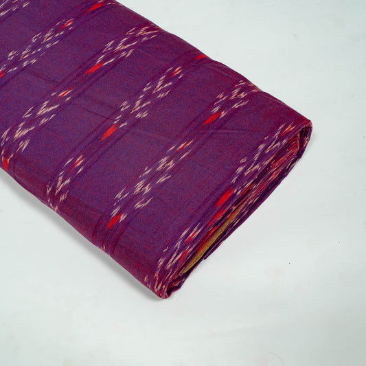 Wine color Cotton Handloom Ikat (SKU: IK-254)