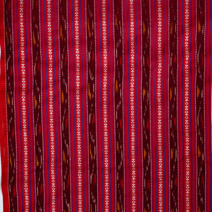 Pink & Multicolor Cotton Dobby Handloom Ikat (SKU: IK-288)