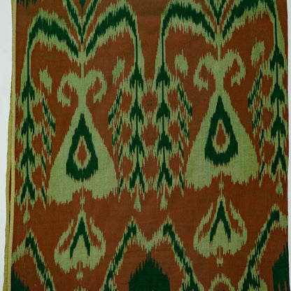 Multicolor Big Pattern Fine Quality Cotton Handloom Ikat Fabric for Dress Material | Width: 44"