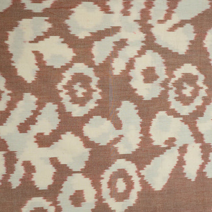 Beige Big Pattern Cotton Handloom Woven Ikat (SKU: IK-444)