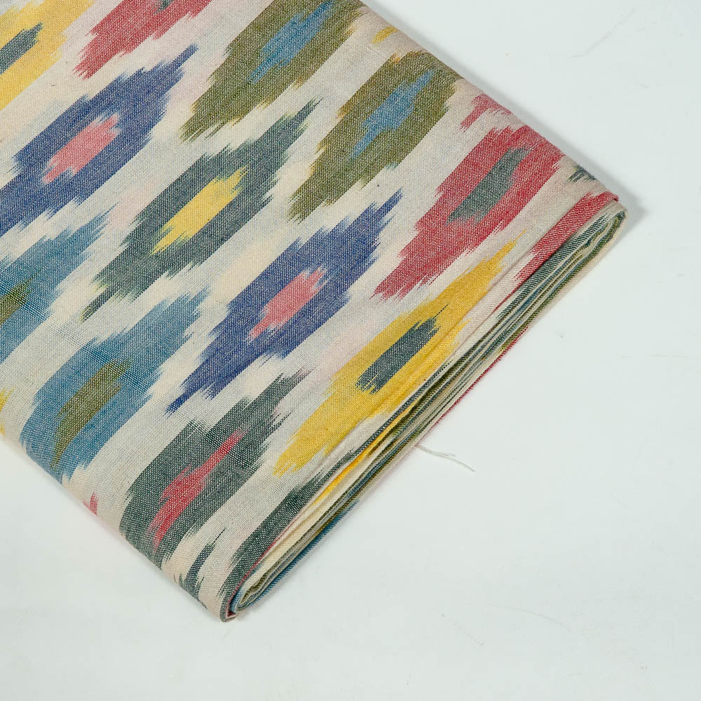 Multicolor Fine Quality Cotton Handloom Woven Ikat (Sku: IKK-102)