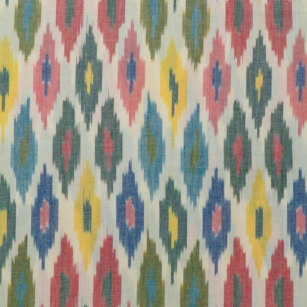 Multicolor Fine Quality Cotton Handloom Woven Ikat (Sku: IKK-102)