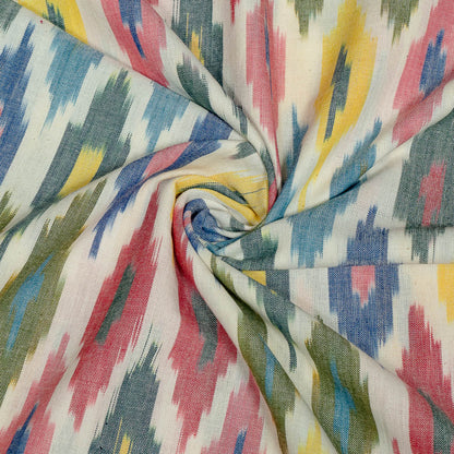 Multicolor Fine Quality Cotton Handloom Ikat | SKU: IKK-102