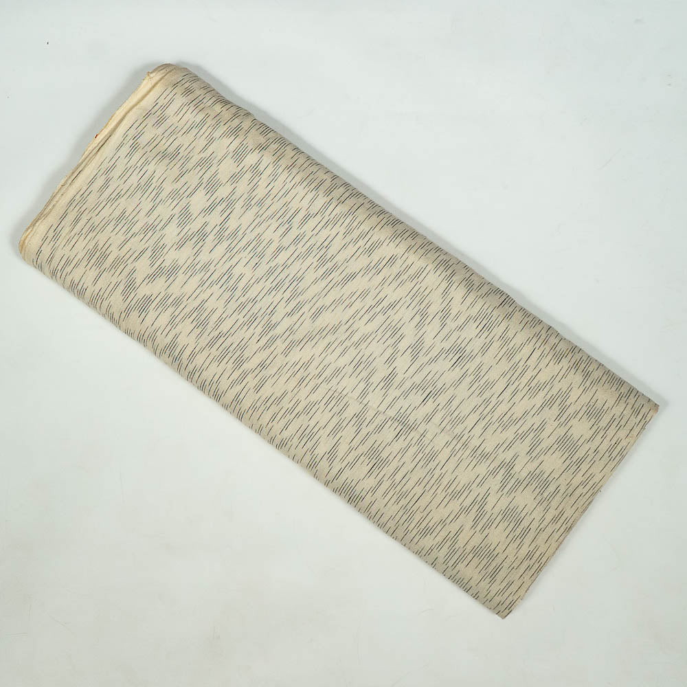 Off White Base With Texture Cotton Ikat (SKU: IKK-266)