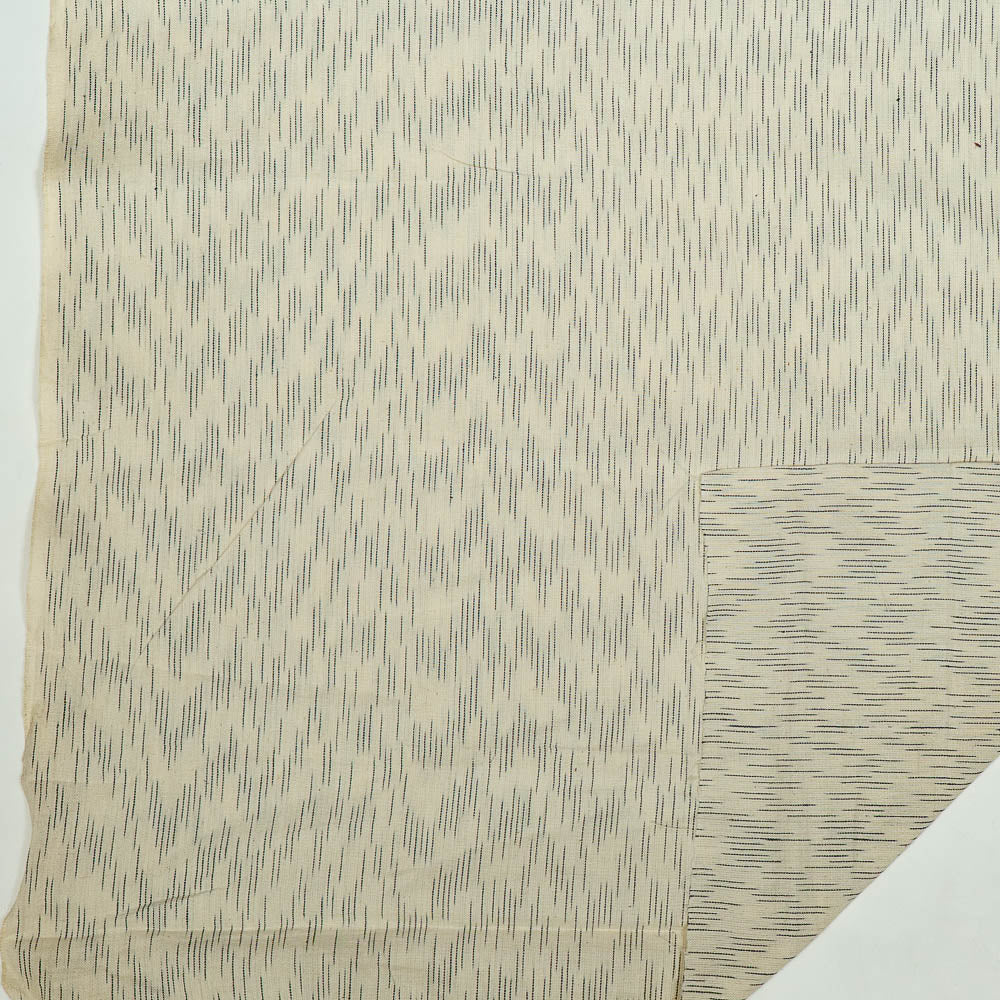 Off White Base With Texture Cotton Ikat (SKU: IKK-266)