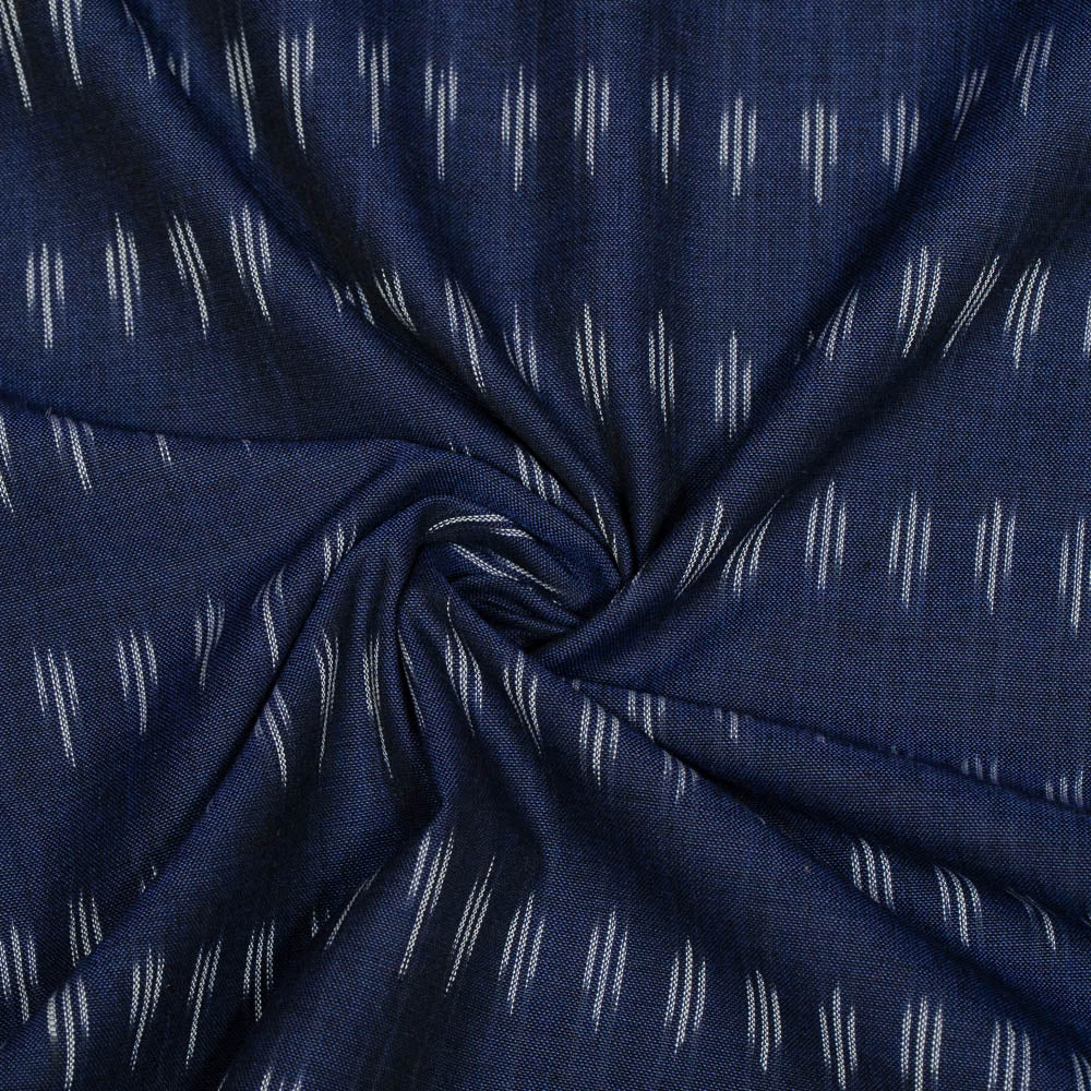Blue Cotton Handloom Ikat (SKU: IKK-331)