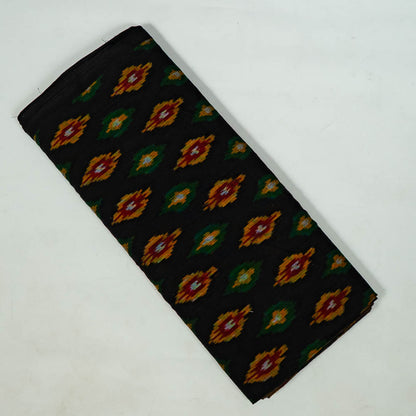 Black & Multicolor Fine Cotton Handloom Ikat (SKU: IKK-439)