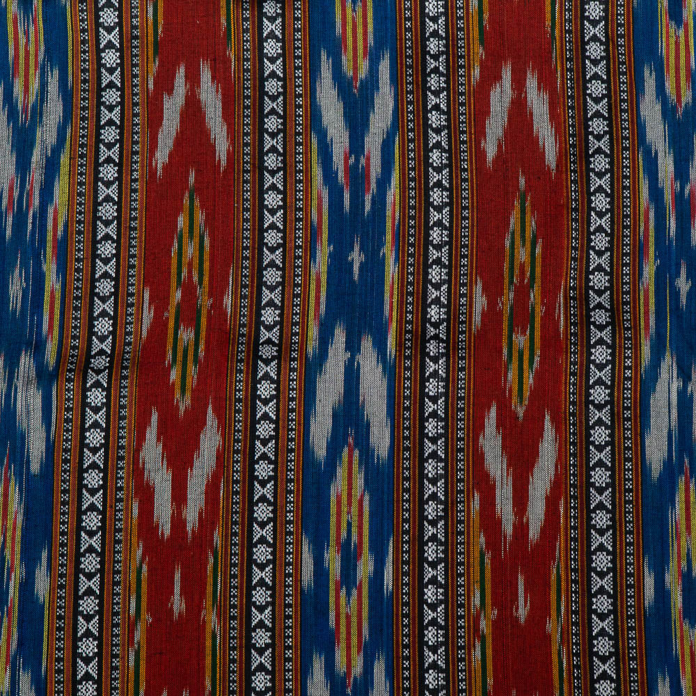 Multicolor Cotton Dobby Handloom Ikat (SKU: IKK-444)