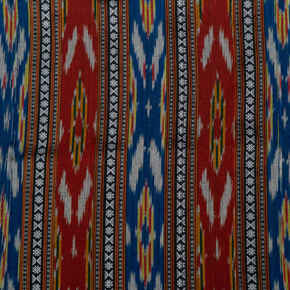 Multicolor Fine Quality Cotton Dobby Handloom Ikat | SKU: IKK-444