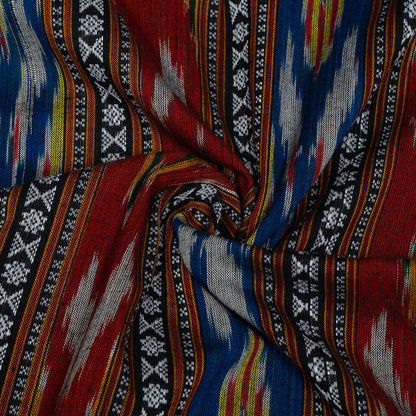 Multicolor Fine Quality Cotton Dobby Handloom Ikat | SKU: IKK-444