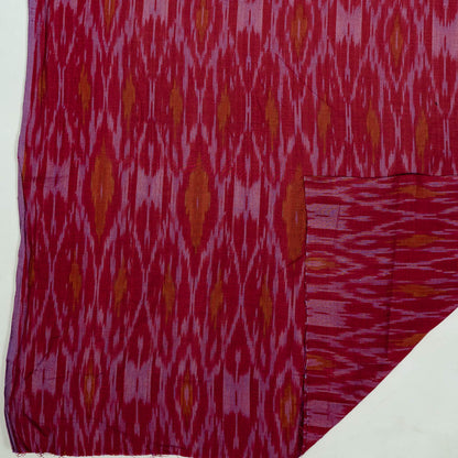 Pink Fine Cotton Handloon Ikat (SKU: IKK-572)