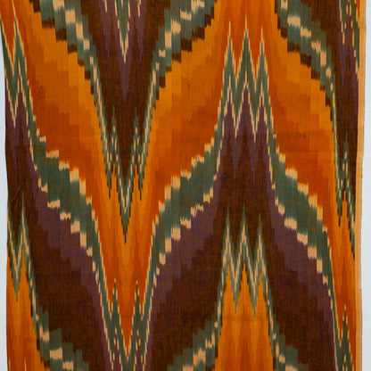 Multicolor Big Pattern Thick Cotton Handloom Ikat | SKU: IKK-581