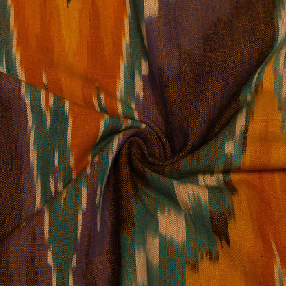 Multicolor Big Pattern Thick Cotton Handloom Ikat | SKU: IKK-581