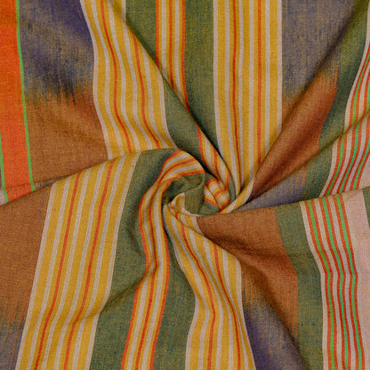 Multicolor Stripe Fine Quality Cotton Handloom Ikat | SKU: IKK-585