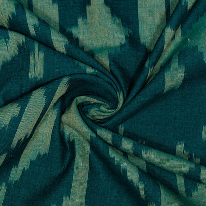 Bottel Green Fine Cotton Handloom Ikat (SKU : IKK-598)