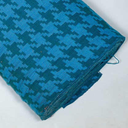 Blue Houndstooth Cotton Jacquard | SKU: J-278