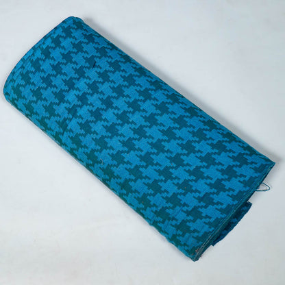Blue Houndstooth Cotton Jacquard | SKU: J-278