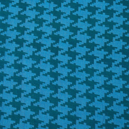 Blue Houndstooth Cotton Jacquard | SKU: J-278