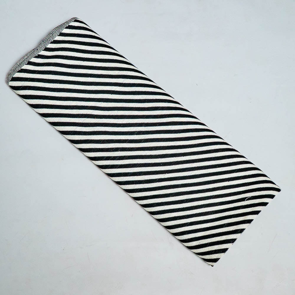 Black & White Diagnal Cotton Jacquard (SKU: J-448)