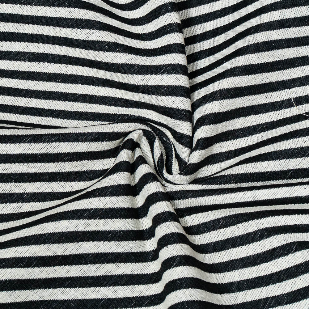 Black & White Diagnal Cotton Jacquard (SKU: J-448)