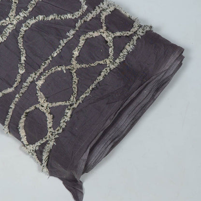 Grey color Cotton Tuftting Jacquard | SKU: J-545