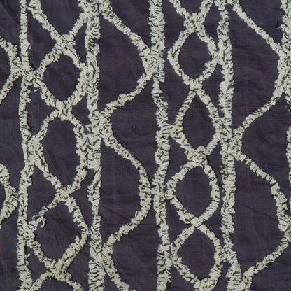 Grey color Cotton Tuftting Jacquard | SKU: J-545