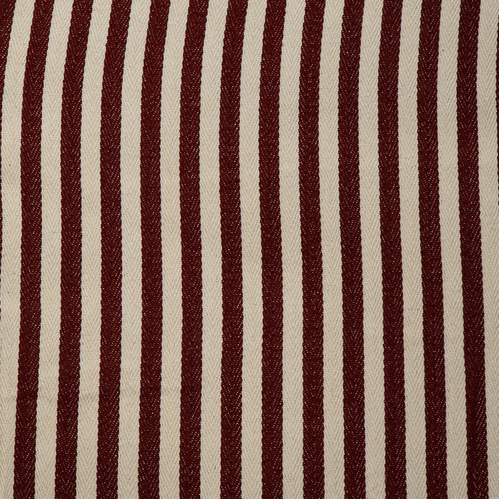 Red & White Stripe Cotton Blend Jacquard (SKU: J-549)