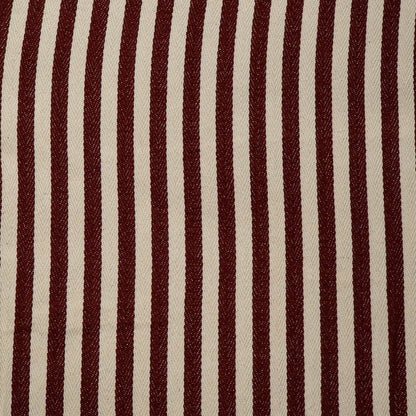 Red & White Stripe Cotton Blend Jacquard | SKU: J-549