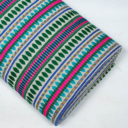 Multicolor Capsule Cotton Acrylic Jacquard  (SKU: J-551)