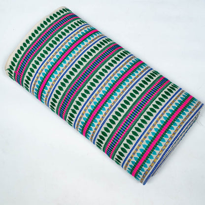 Multicolor Capsule Cotton Acrylic Jacquard  (SKU: J-551)