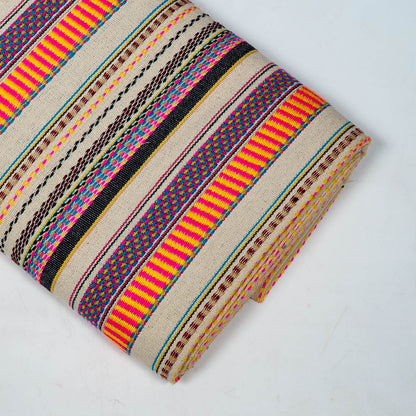 Multicolor Stripe Cotton Blend Jacquard | SKU: J-555