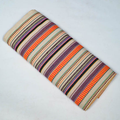 Multicolor Stripe Cotton Blend Jacquard | SKU: J-555