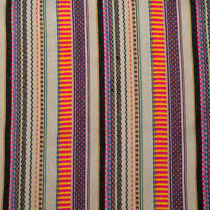 Multicolor Stripe Cotton Blend Jacquard | SKU: J-555