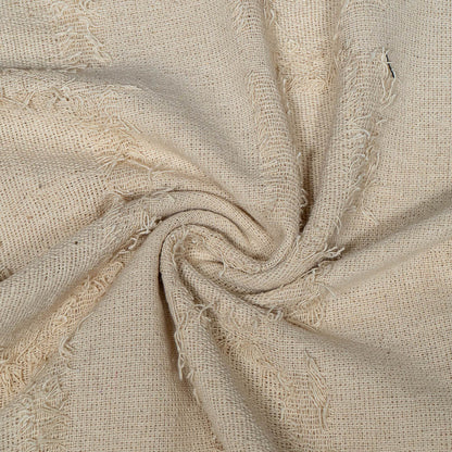 Natural Dyeable Cotton Cutwork Jacquard | SKU: J-557