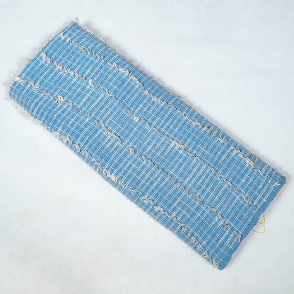 Blue & White Tuftting Cotton Jacquard | SKU: J-571
