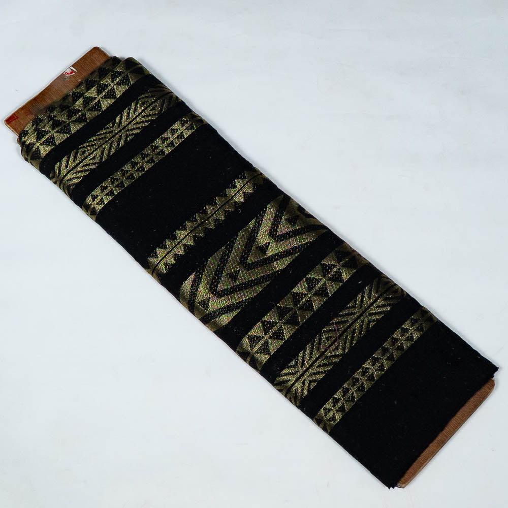 Black Lurex Lightweight Cotton Jacquard (SKU: JD-65)