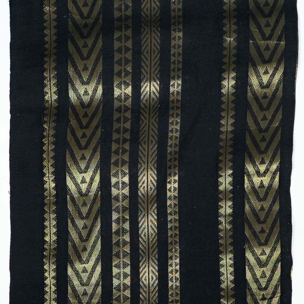 Black Lurex Lightweight Cotton Jacquard (SKU: JD-65)