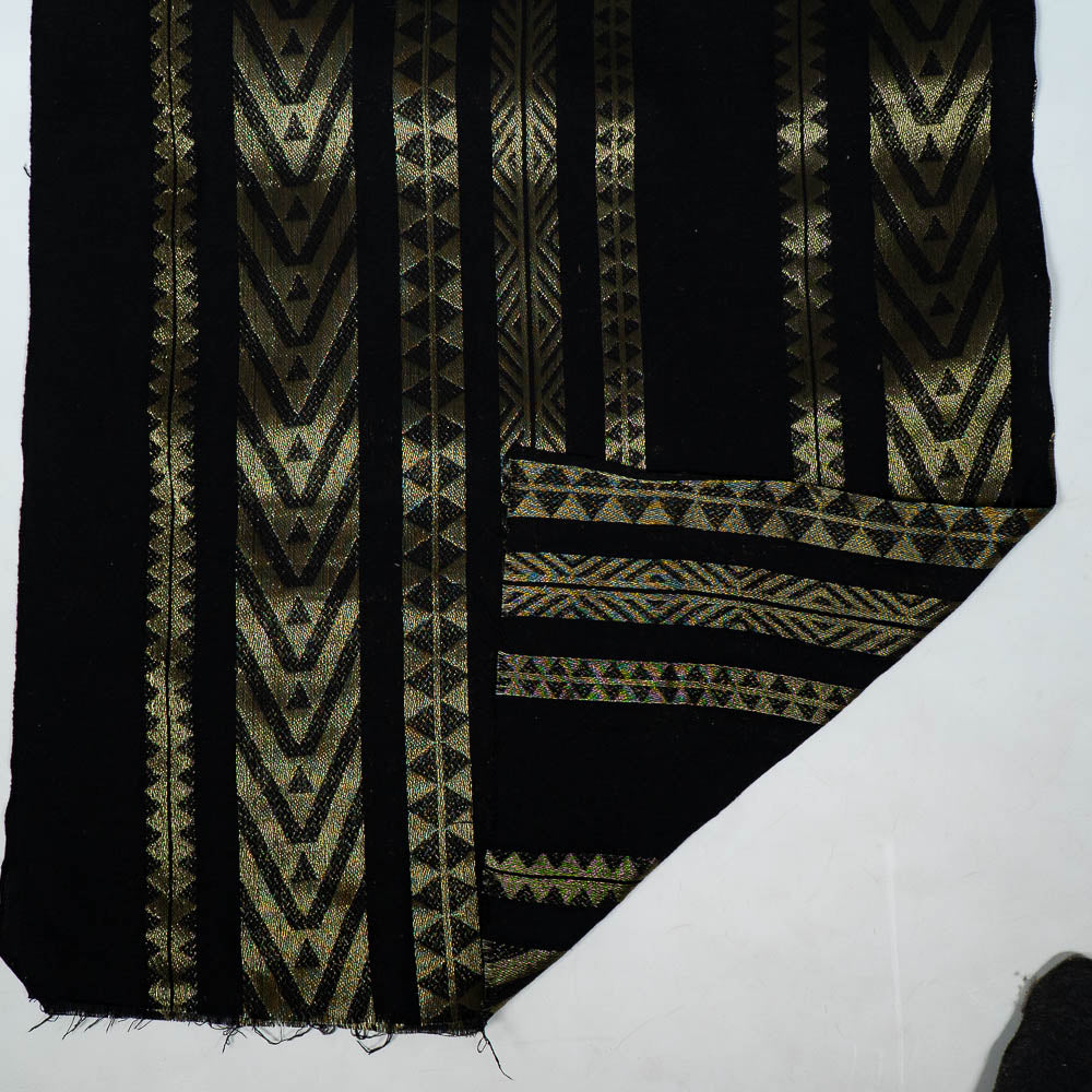 Black Lurex Lightweight Cotton Jacquard (SKU: JD-65)