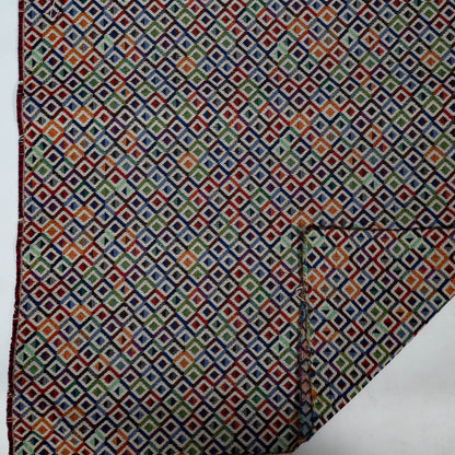 Multicolor Dimond Design Cotton Blend Jacquard | SKU: JDD-292