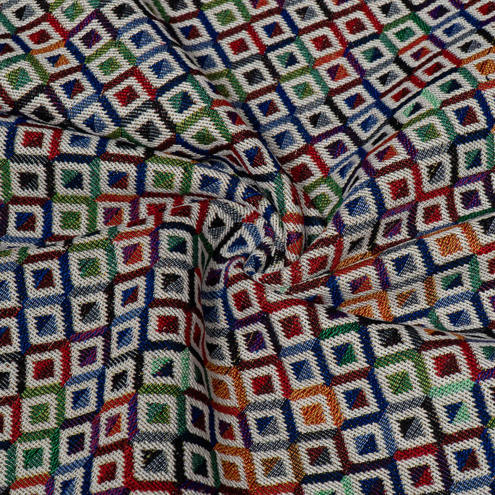 Multicolor Cotton Blend Jacquard (SKU: JDD-292)