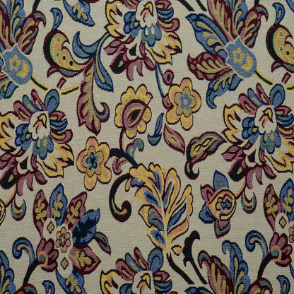 Multicolor Floral Design Cotton Blend Jacquard | SKU: JDD-438