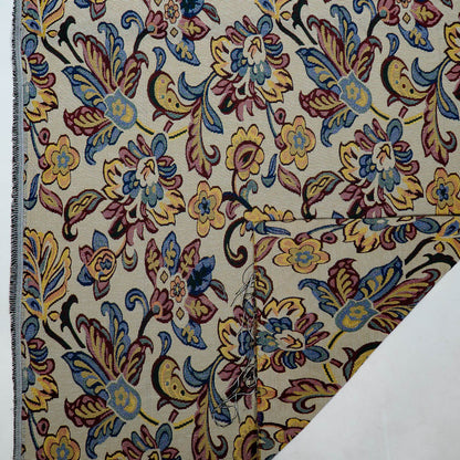 Multicolor Floral Design Cotton Blend Jacquard | SKU: JDD-438