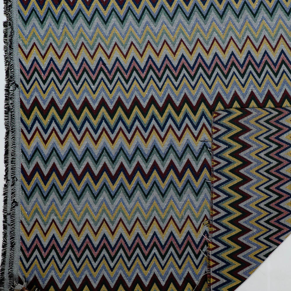 Multicolor Chevron Design Cotton Blend Jacquard (SKU: JDD-439)