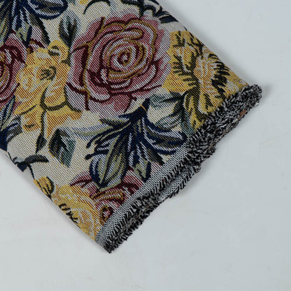 Multicolor Floral Design Cotton Blend Jacquard | SKU: JDD-444