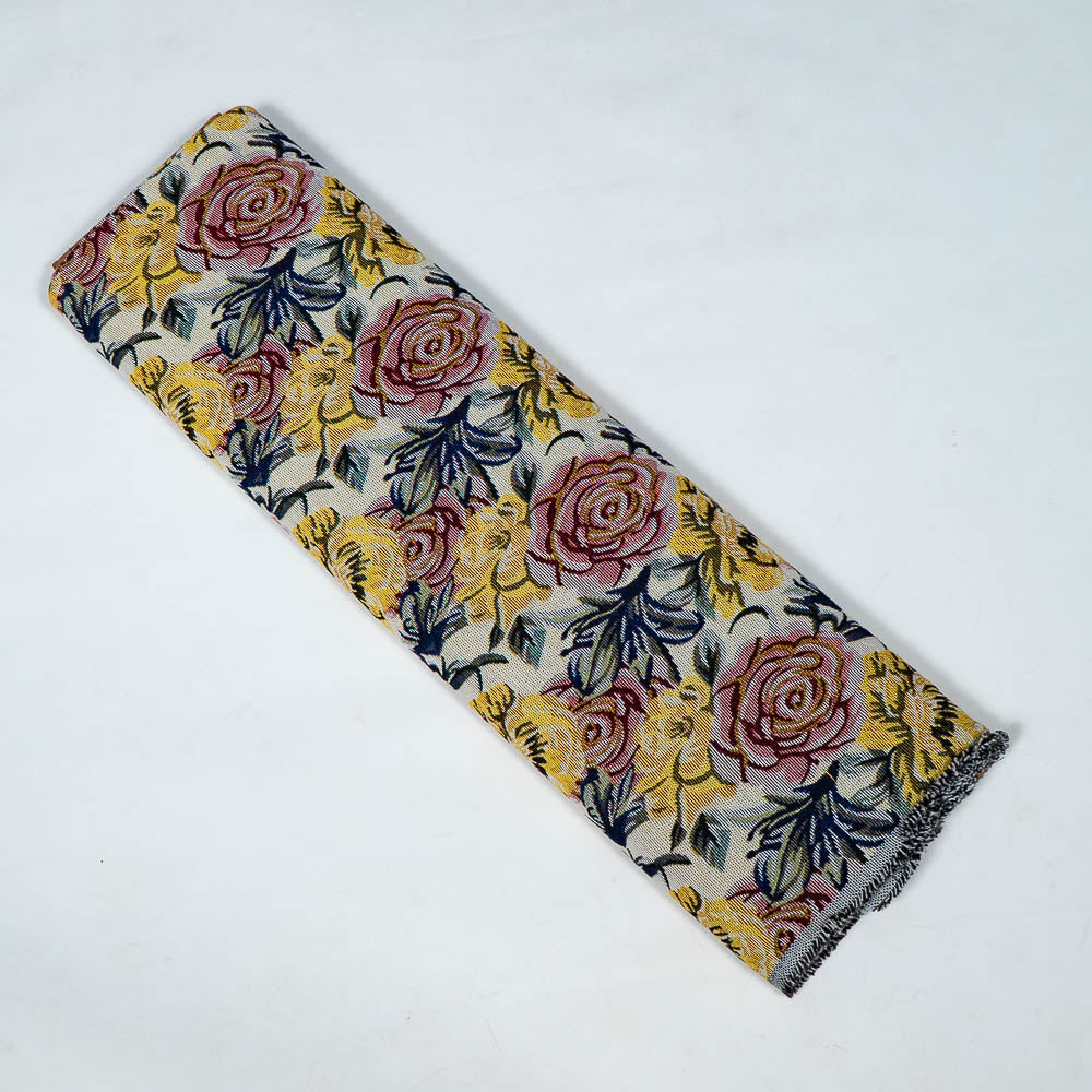 Multicolor Floral Design Cotton Blend Jacquard (SKU: JDD-444)